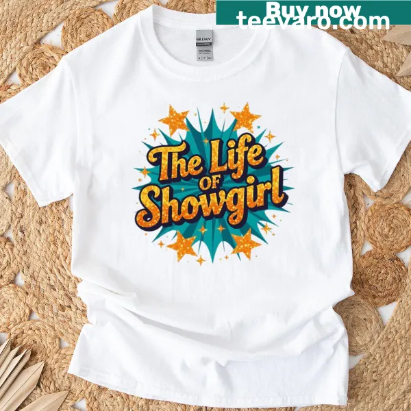 Cartoon design depicting the life of a showgirl