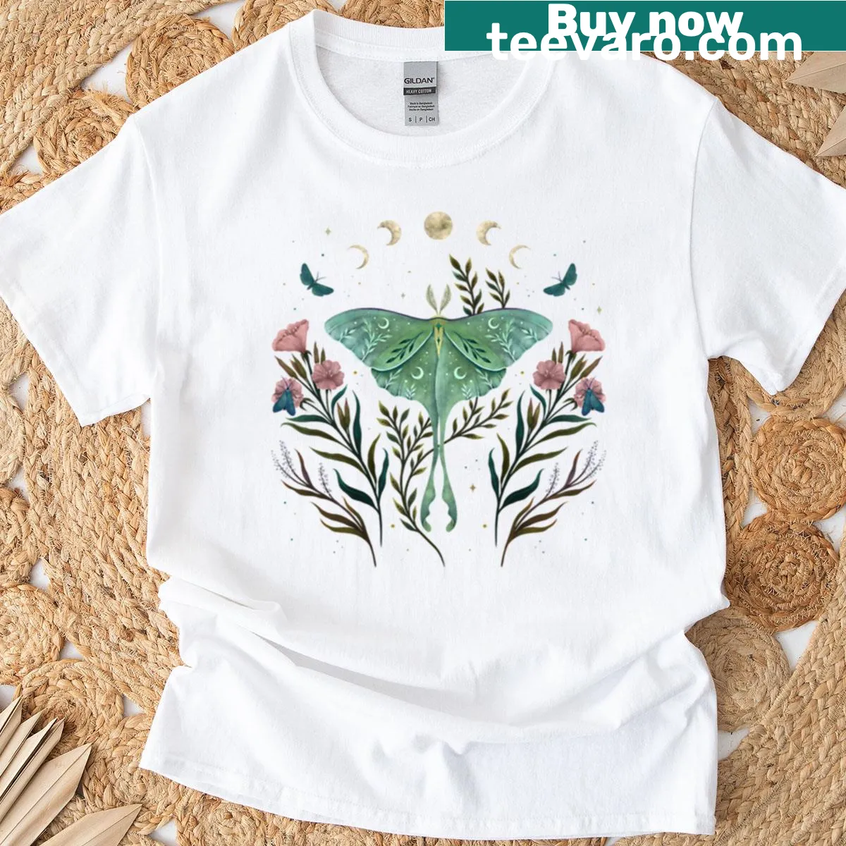 Illustration of Luna and Forester on T-shirt design — on a men's t-shirt