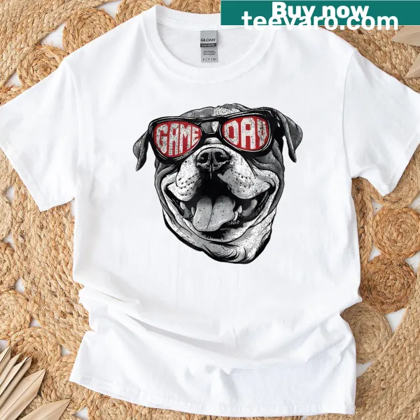 Georgia dog lovers T-shirt featuring playful dog breed illustrations