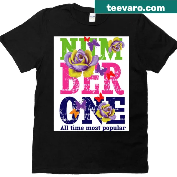 Vintage T-shirt with 'Mum Dear One' typography and butterfly design