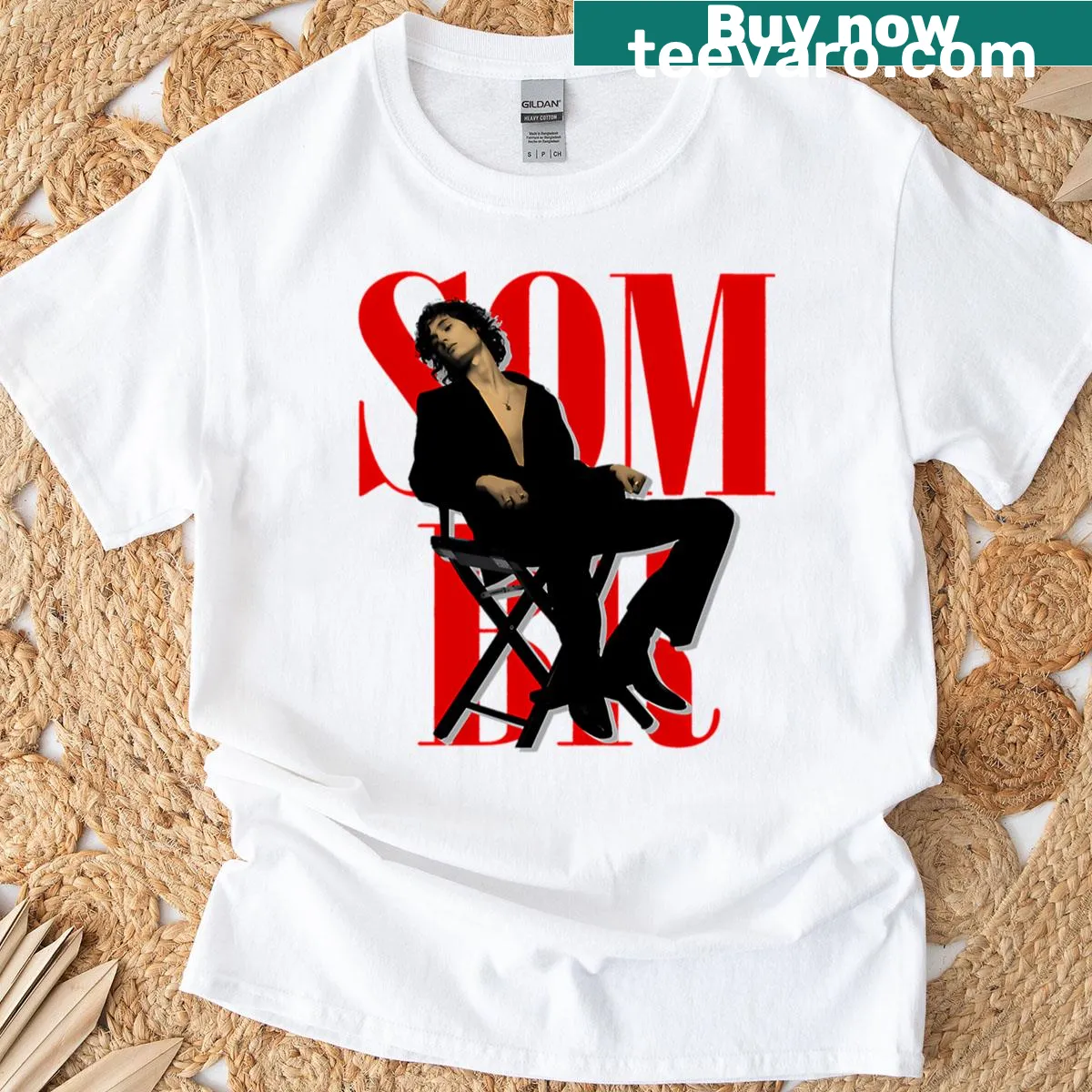Retro Music 2025 T-shirt celebrating 90s singers and tours — on a men's t-shirt