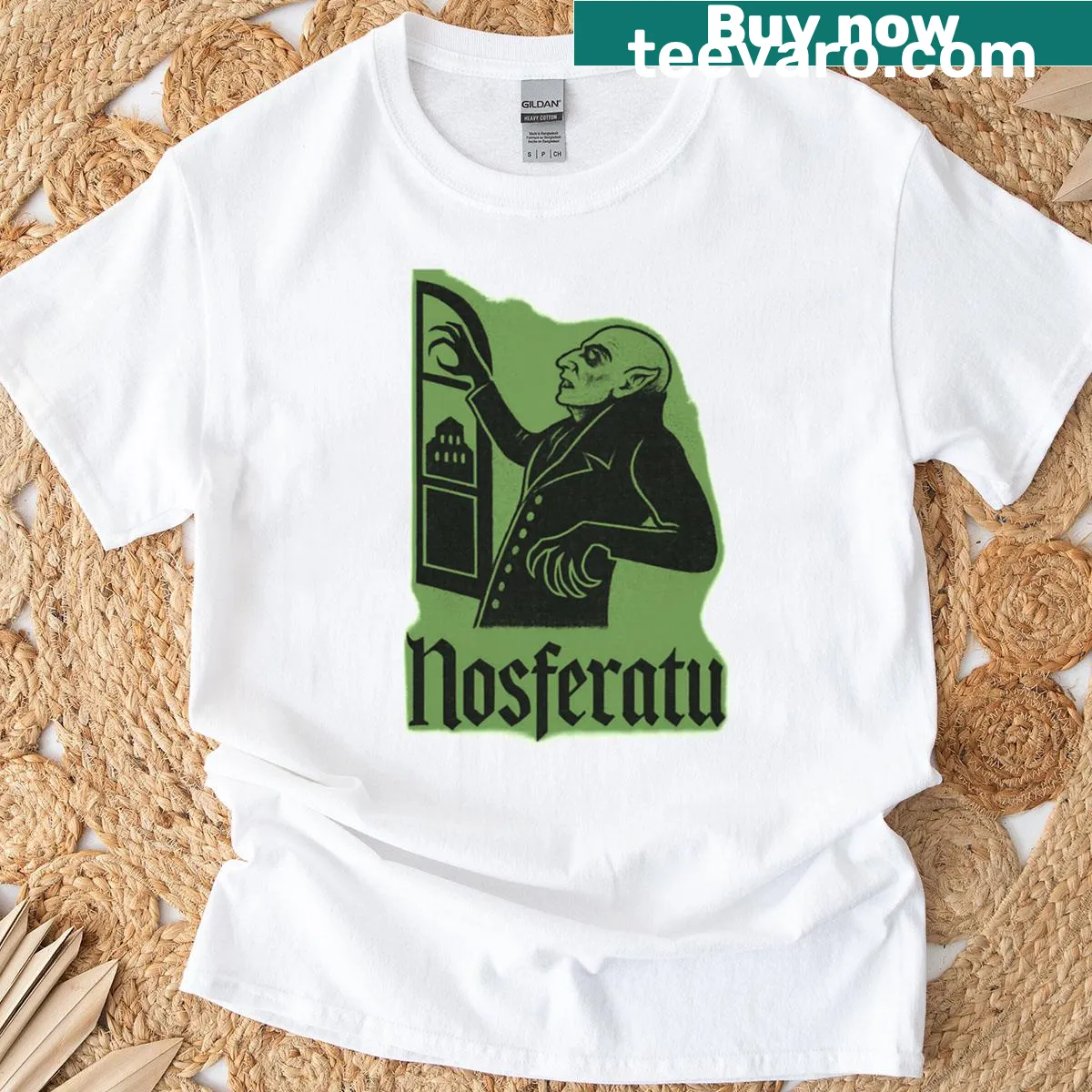 Vintage design of Nosferatu the vampire on a T-shirt. — on a men's t-shirt