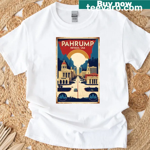 Vintage-style T-shirt inspired by Pahrump, Nevada tourism