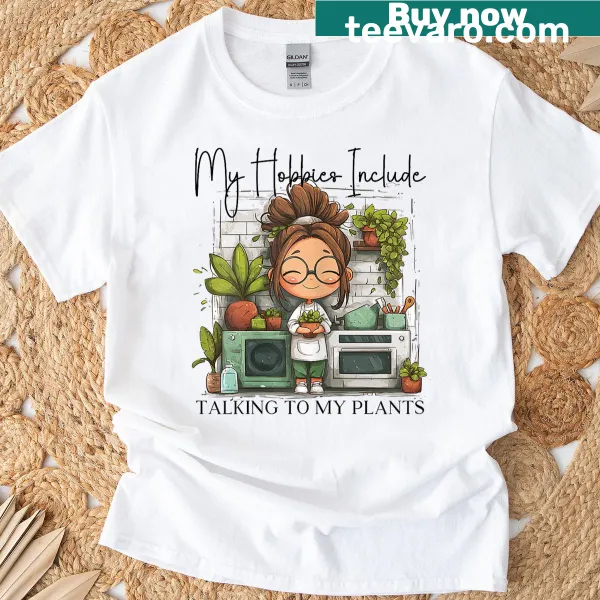 T-shirt featuring an illustration of succulents for plant-loving moms