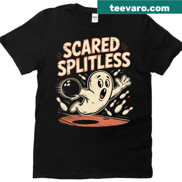 Cartoon bowling design with Halloween themes and funny graphics