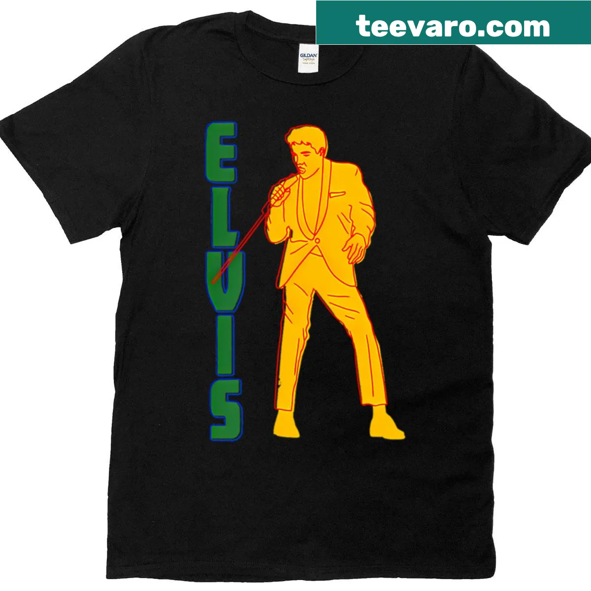 Vintage T-shirt honoring 80s music legends and concerts — on a men's t-shirt
