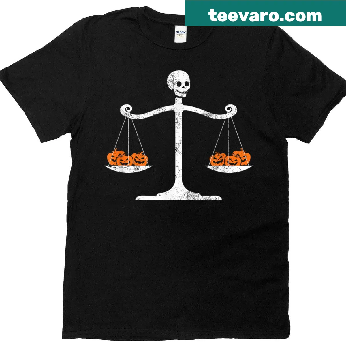 Skeleton lawyer graphic on T-shirt for law students — on a men's t-shirt