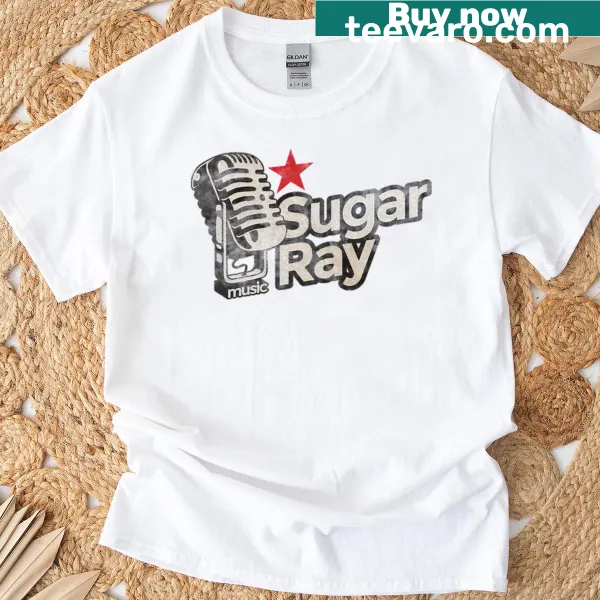 Vintage-style T-shirt celebrating Sugar Ray with a distressed finish