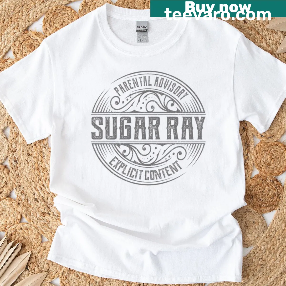 Vintage ornament graphic t-shirt celebrating festive cheer — on a men's t-shirt