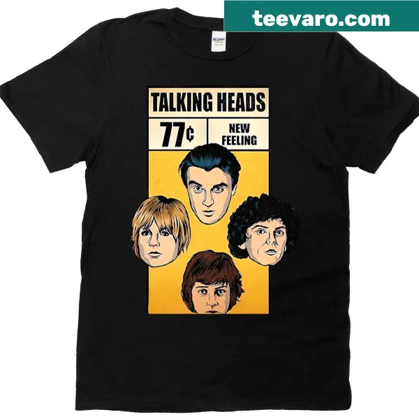 Talking Heads Rhythms T-shirt featuring bold text design