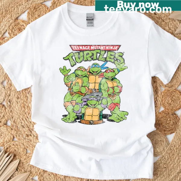 Retro Teenage Mutant Ninja Turtles t-shirt featuring classic logo