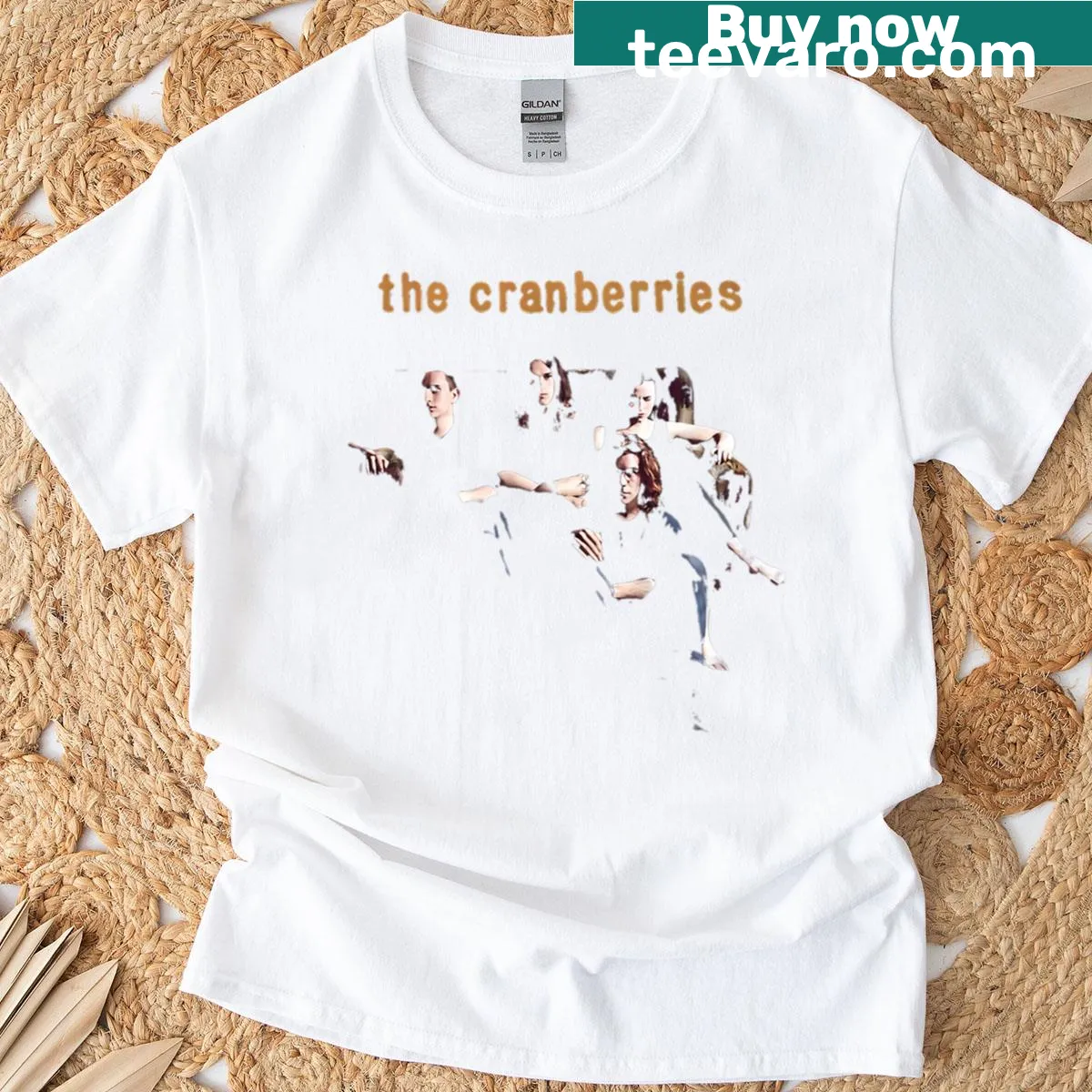 T-shirt featuring a nostalgic graphic for The Cranberries' debut album. — on a men's t-shirt