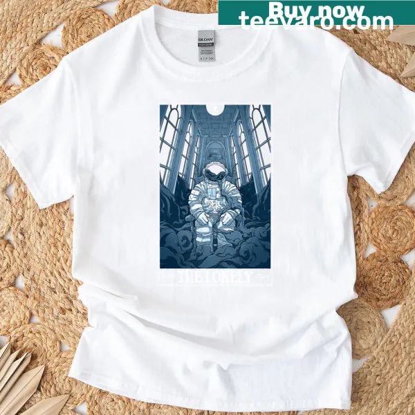 Dark Tarotesque themed graphic on a t-shirt