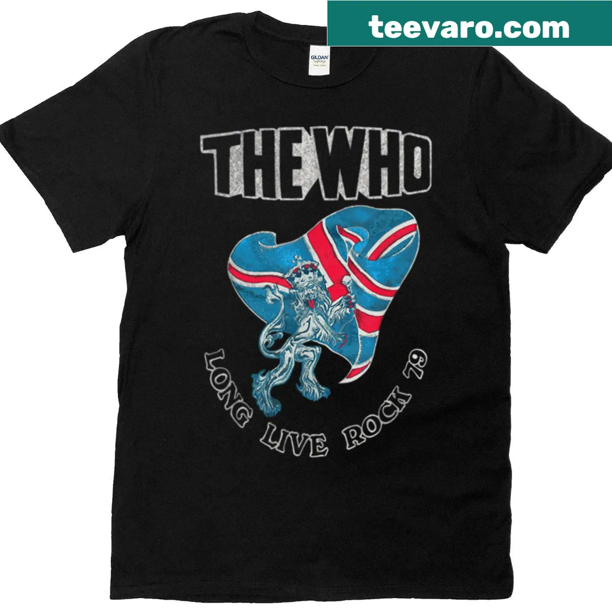 Vintage-style T-shirt honoring The Who's 1979 tour — on a men's t-shirt
