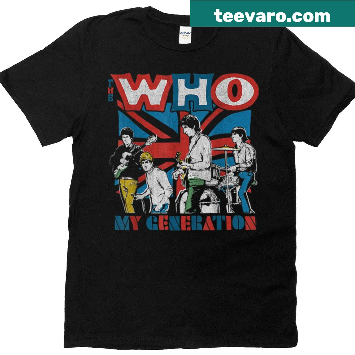 The Who tour T-shirt with bold typography design. — on a men's t-shirt
