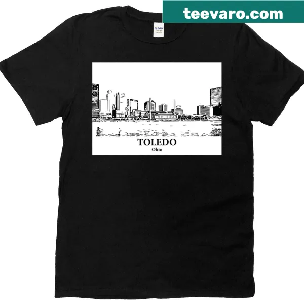 Toledo Ohio t-shirt with simple typography