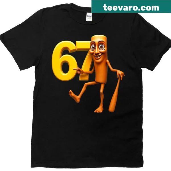 Premium T-shirt featuring '67 Italian Brainrot' from the Tung Tung meme