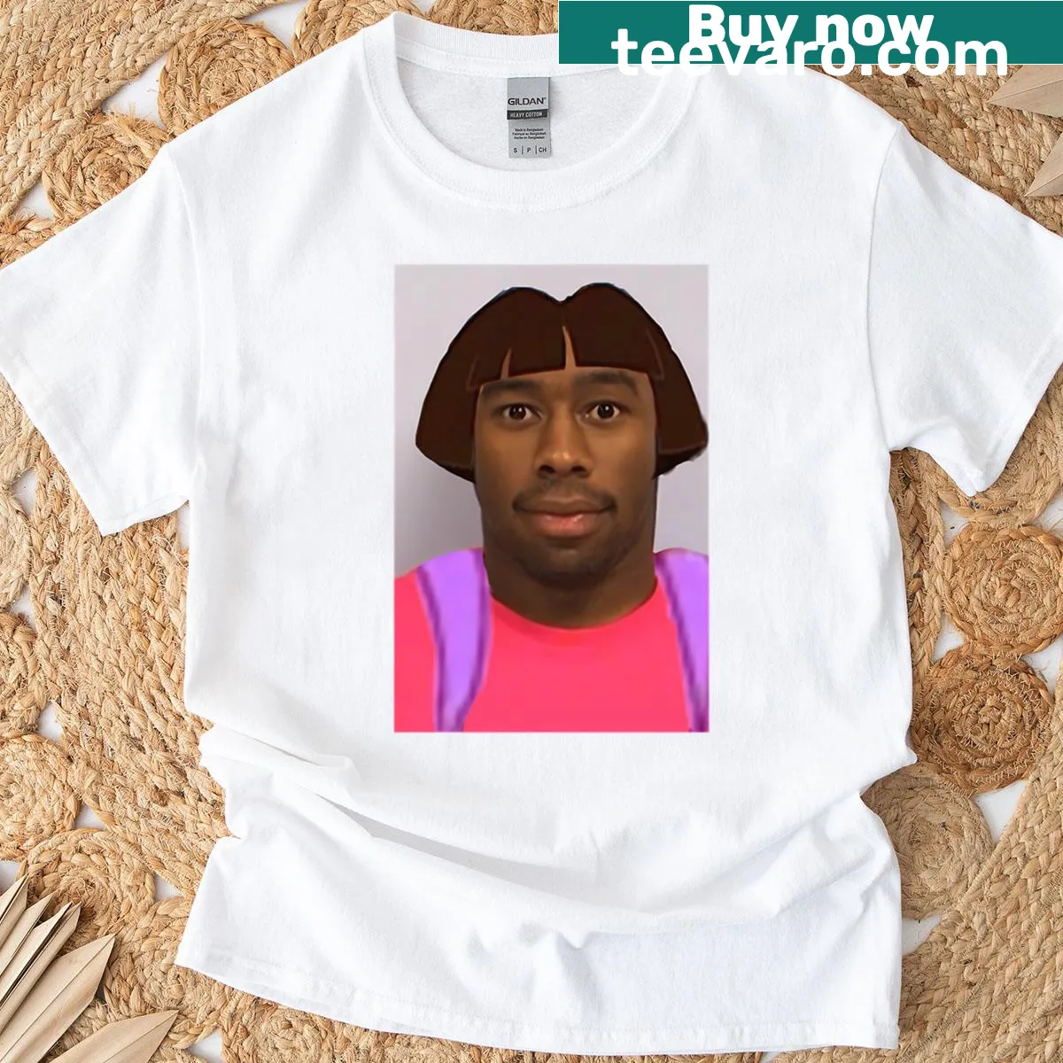 Oversized T-shirt with playful Tyler The Creator design — on a men's t-shirt