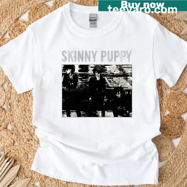 Vintage t-shirt celebrating Skinny Puppy with nostalgic design