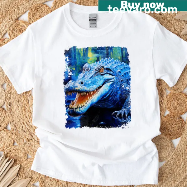 Vintage t-shirt with a crocodile graphic