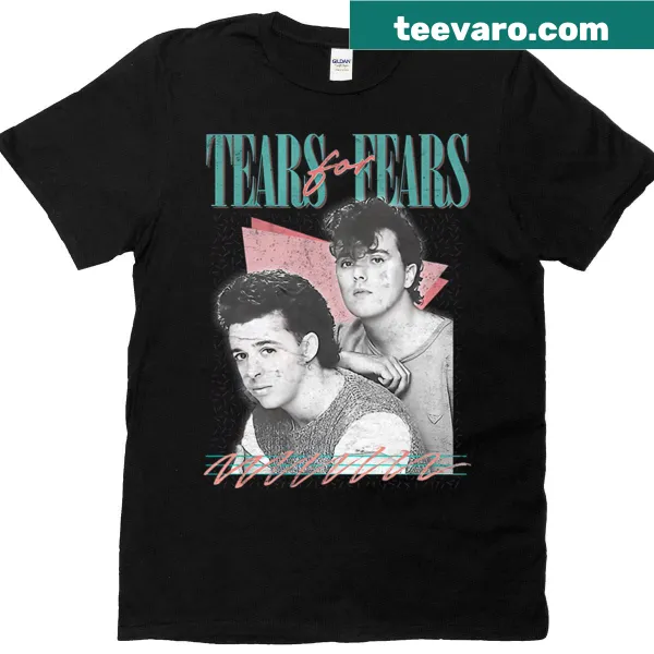 Vintage T-shirt with a distressed design featuring the band Tears For Fears
