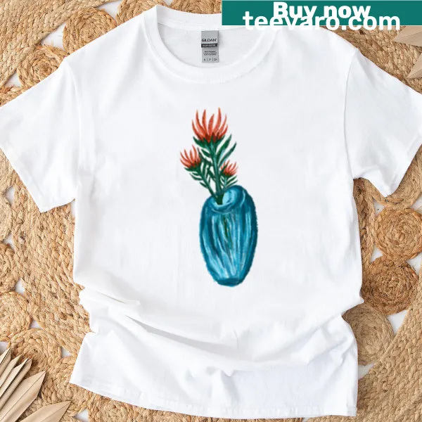 T-shirt featuring a jar submerged in water illustration