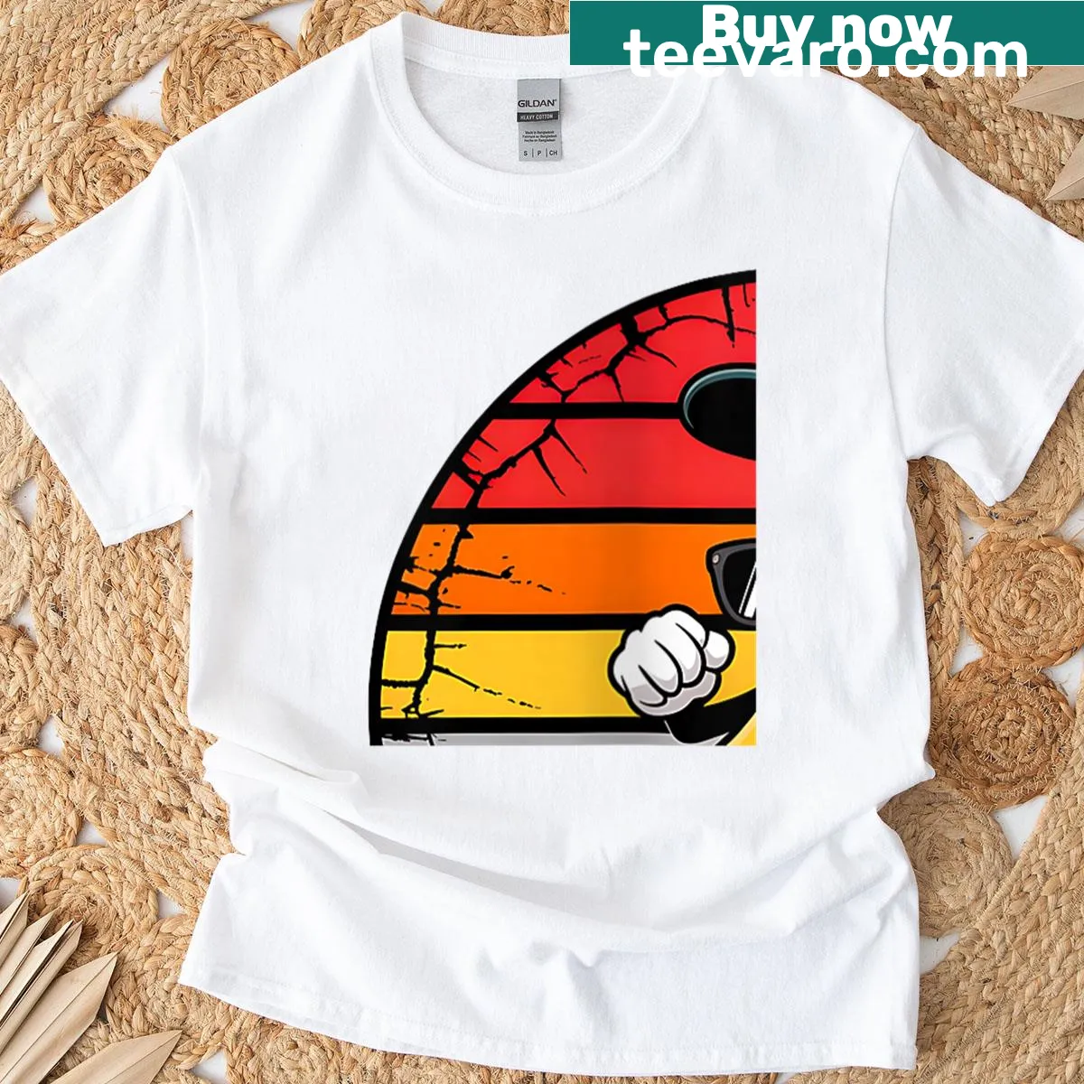 Funny T-shirt featuring the phrase 'Let's Go Bananas' in playful typography — on a men's t-shirt