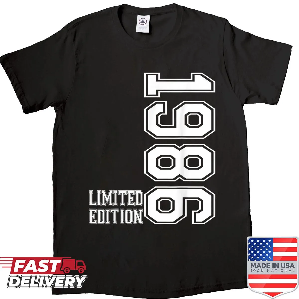 Vintage-style shirt celebrating 40th birthday with 1986 design