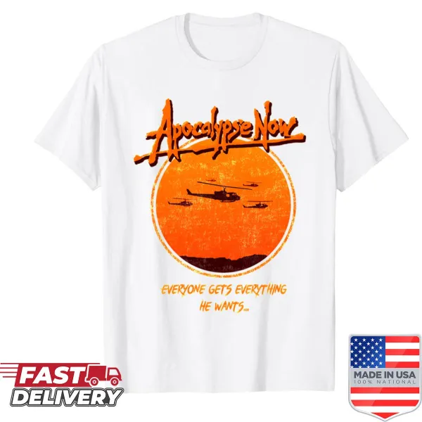 Retro-style shirt inspired by apocalyptic themes