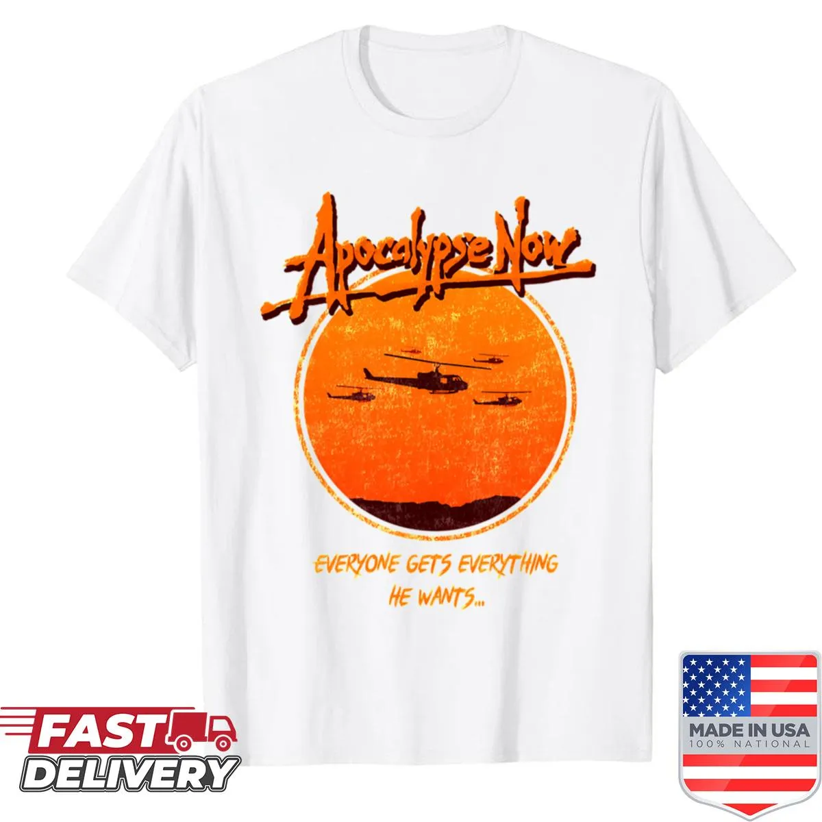 Retro-style shirt inspired by apocalyptic themes