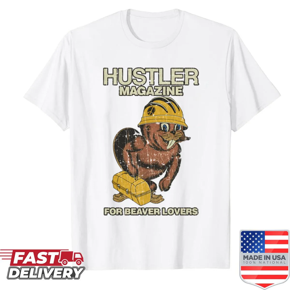Vintage-style shirt celebrating beavers with the year 1976.