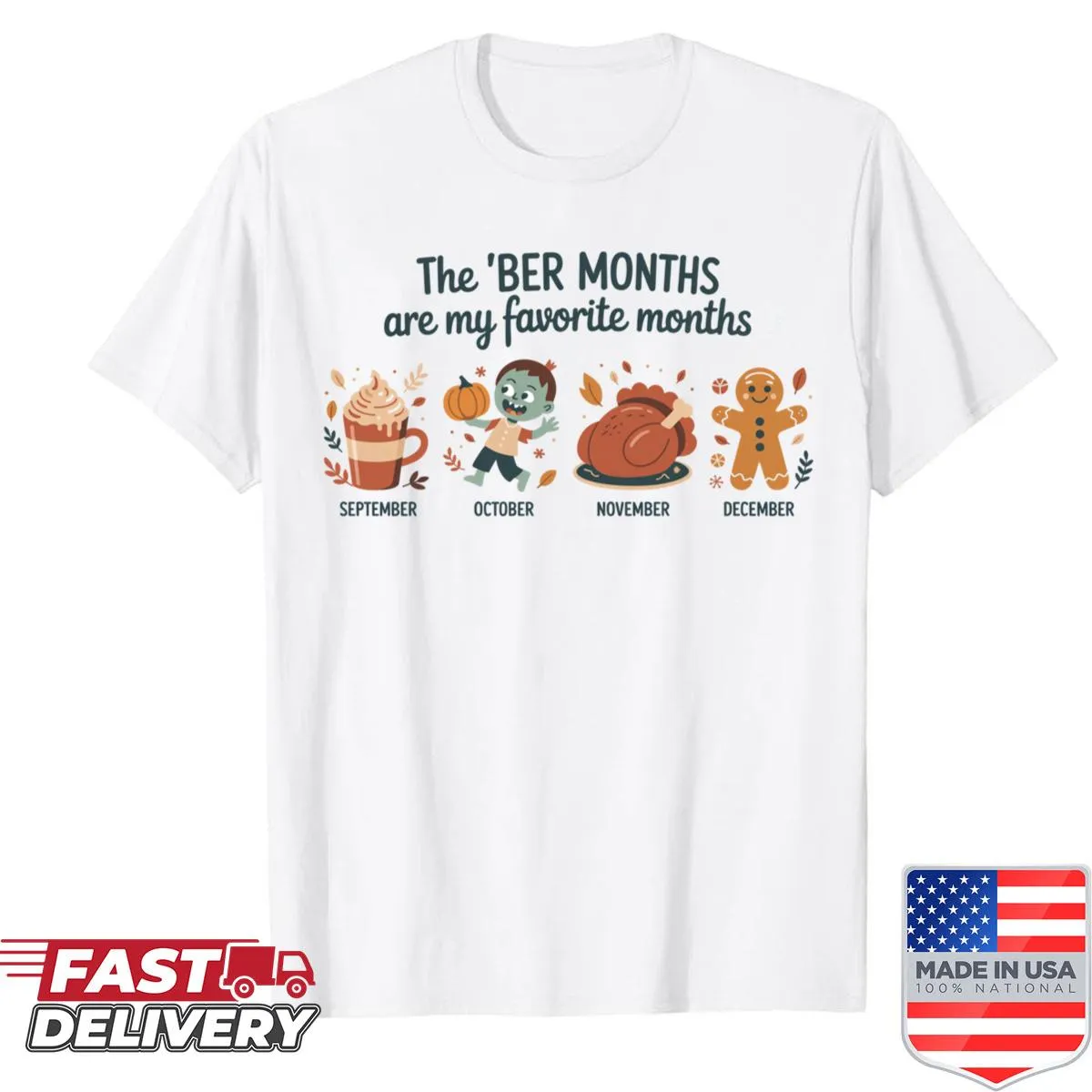 Vintage-style shirt celebrating the Ber months