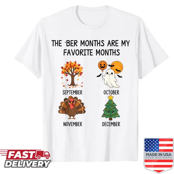 Illustrated shirt celebrating the Ber months and holiday spirit