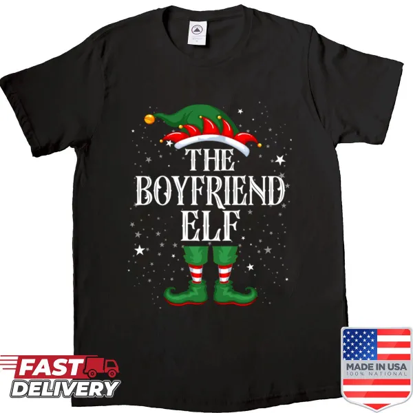 Funny Christmas shirt featuring a whimsical elf design