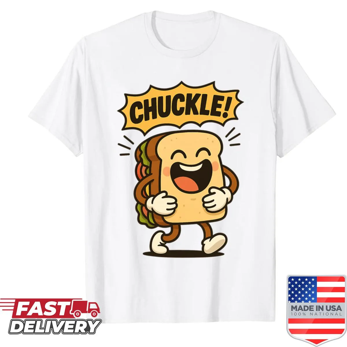 Chuckle Sandwich cartoon graphic t-shirt