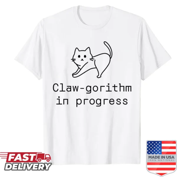 Claw-gorithm In Progress graphic t-shirt