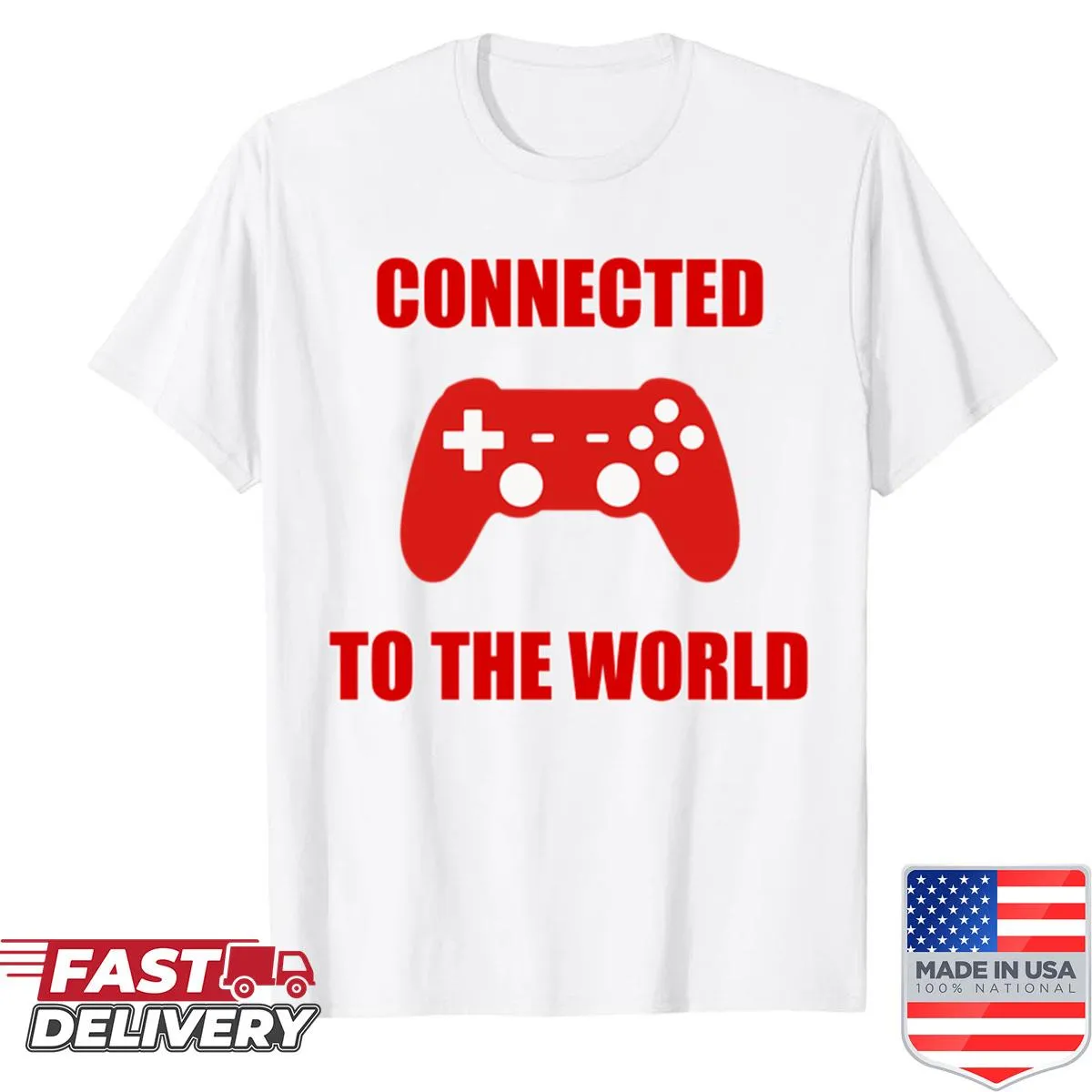 Fun shirt featuring bold text celebrating global streamer community