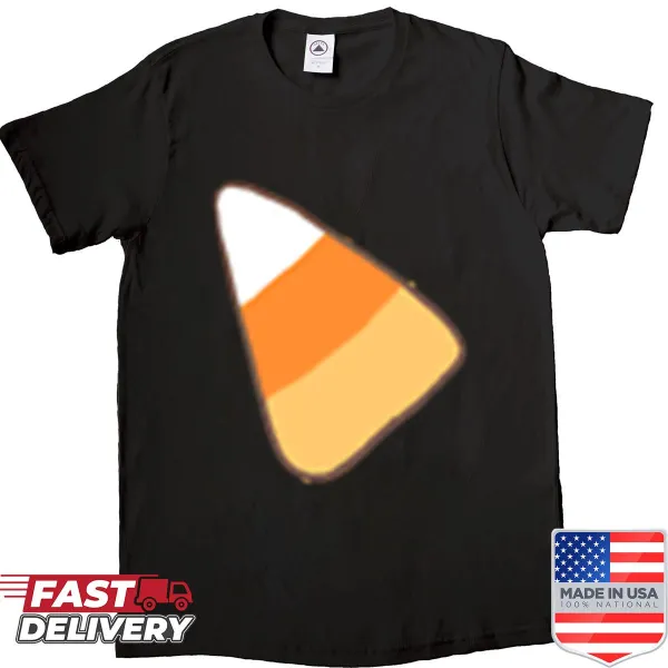 Cartoon goat in a pumpkin costume graphic on T-shirt.