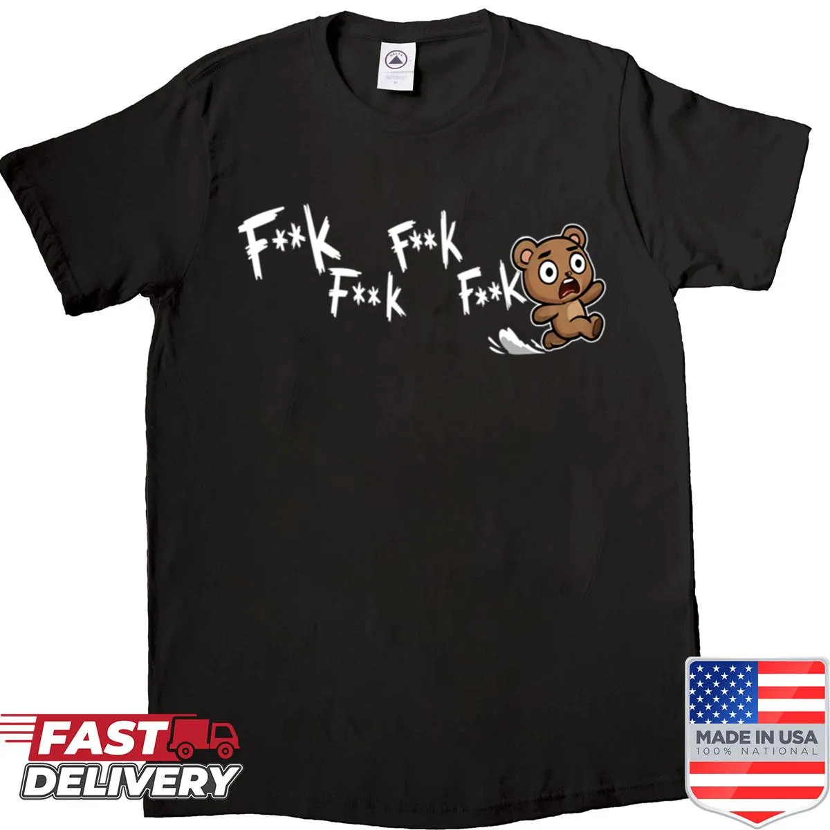 Funny bear shirt with playful text