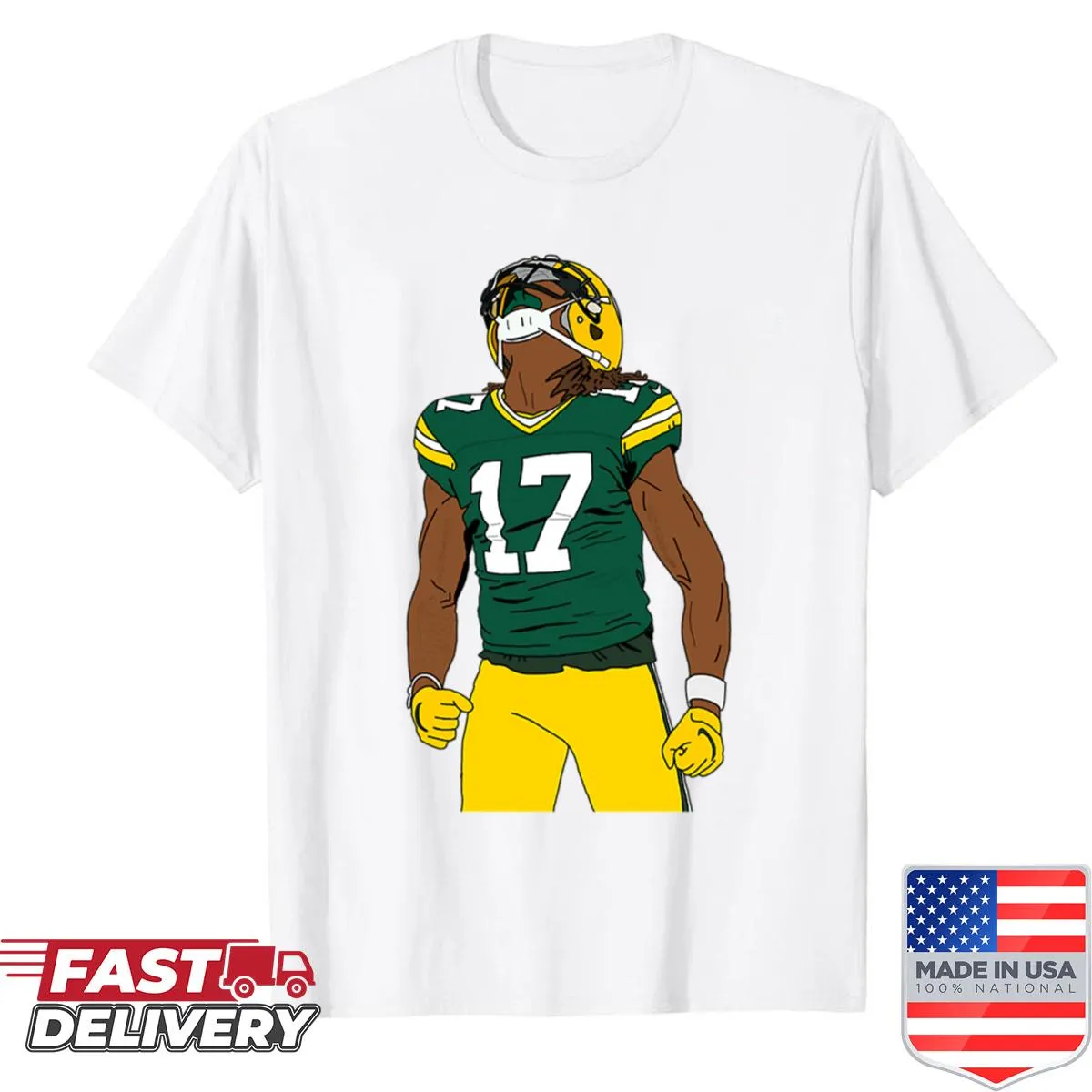 T-shirt supporting Davante Adams and the Green Bay Packers