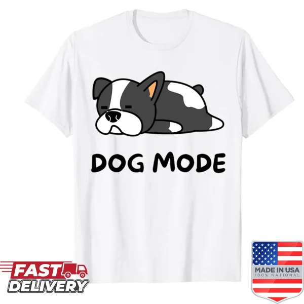 Cute shirt featuring a sleeping French Bulldog illustration
