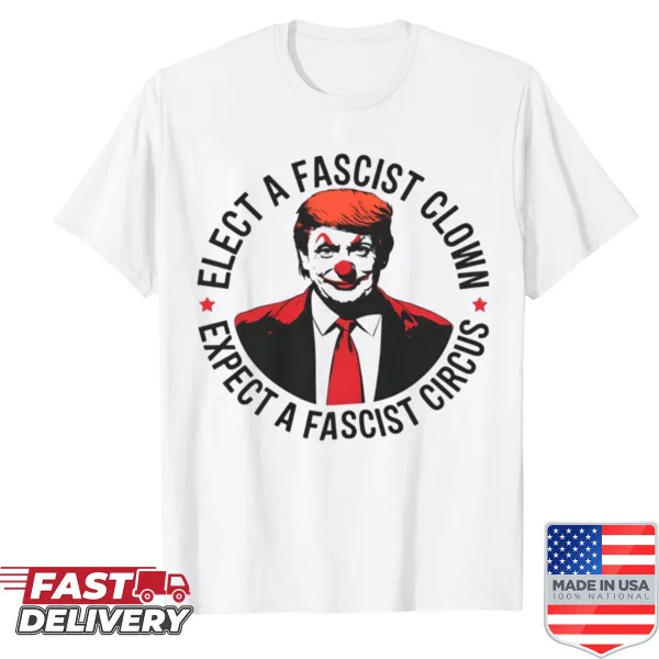 Anti-Clown graphic t-shirt featuring bold typography