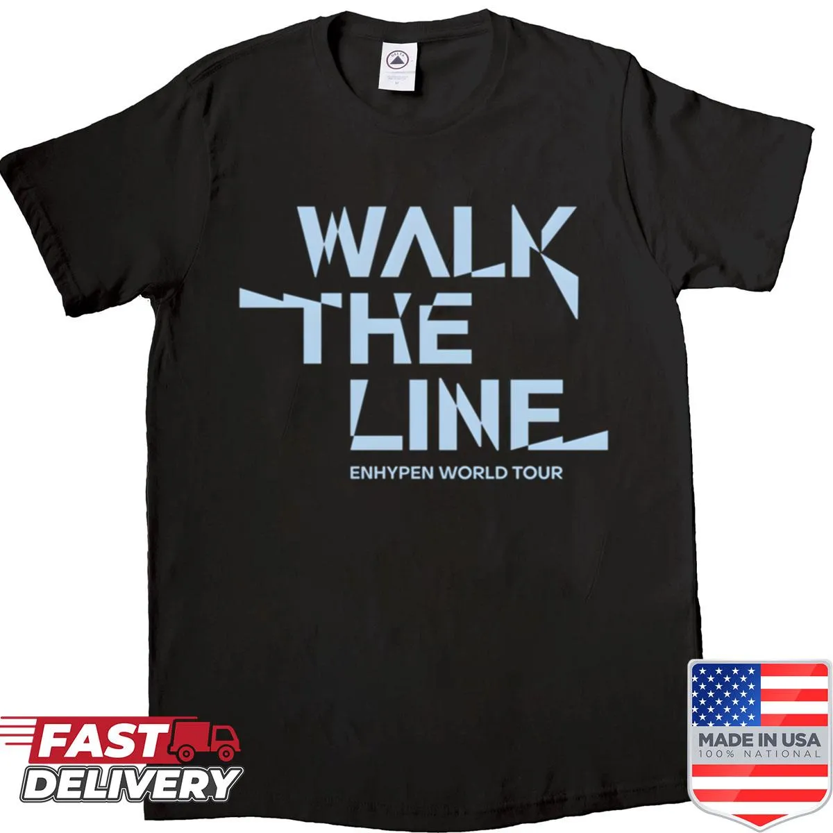 Enhypen World Tour shirt celebrating the band's journey