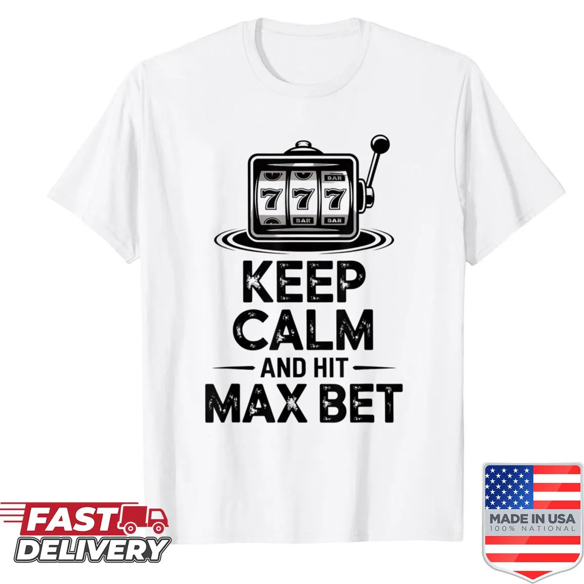 Humorous gambling-themed shirt with fun illustrations