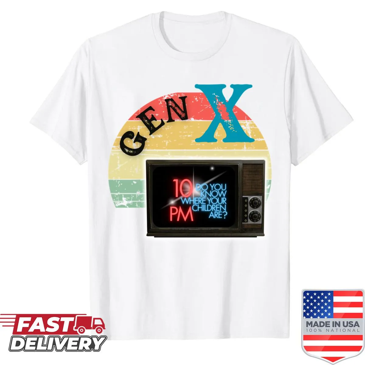 Nostalgic Gen X parenting shirt with playful phrase