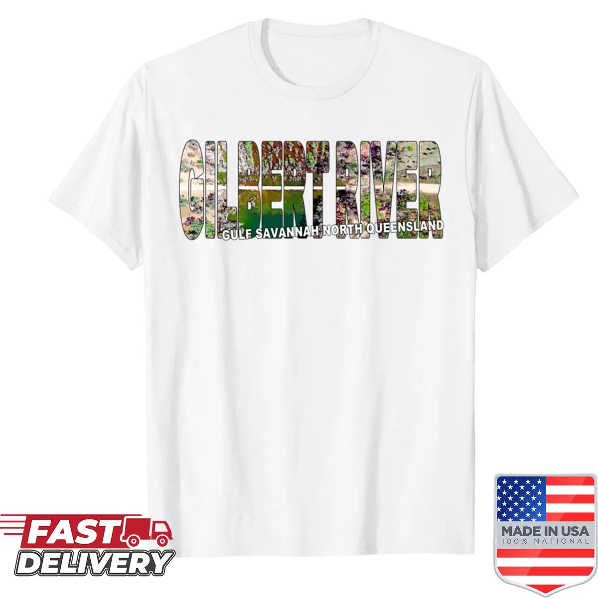 Illustration of Gilbert River Savannah graphic t-shirt