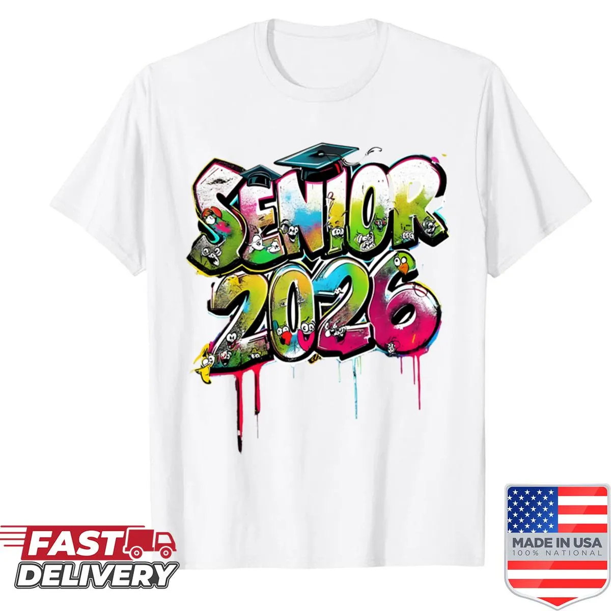 Graffiti street art Senior 2026 oversized shirt