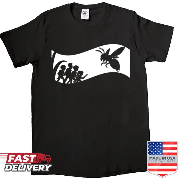 Minimalist silhouette art shirt with grounded outline design