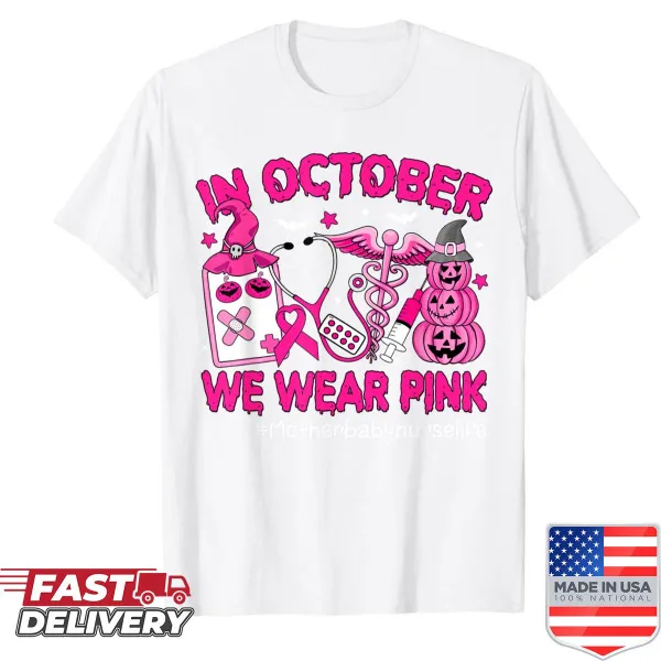 Heartfelt shirt promoting breast cancer awareness for mothers and babies