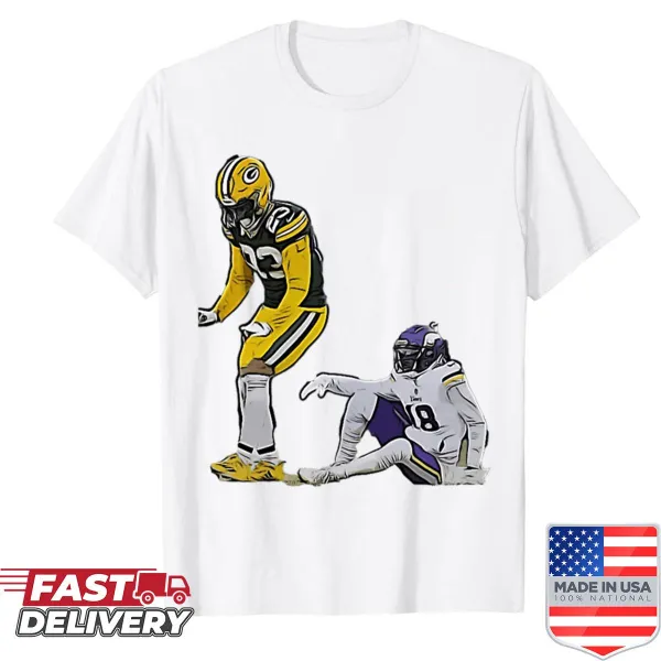 Funny T-shirt with Jaire Alexander's Griddy dance illustration